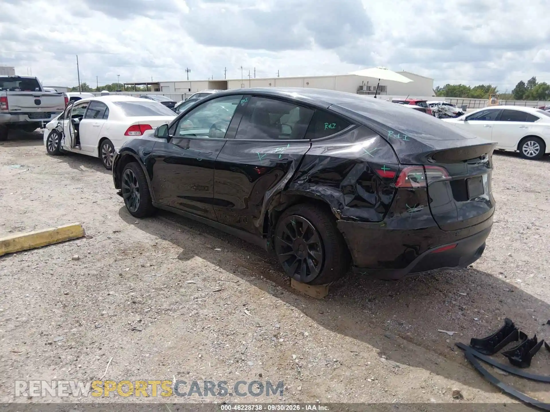 3 Photograph of a damaged car 7SAYGAEE3PF646673 TESLA MODEL Y 2023