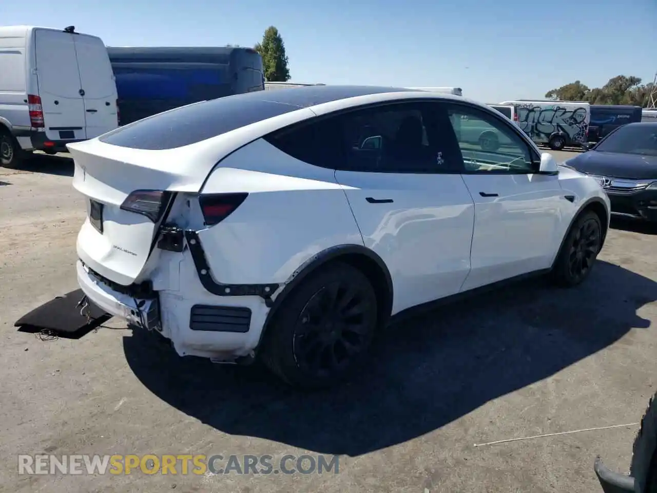 3 Photograph of a damaged car 7SAYGAEE3PF697235 TESLA MODEL Y 2023