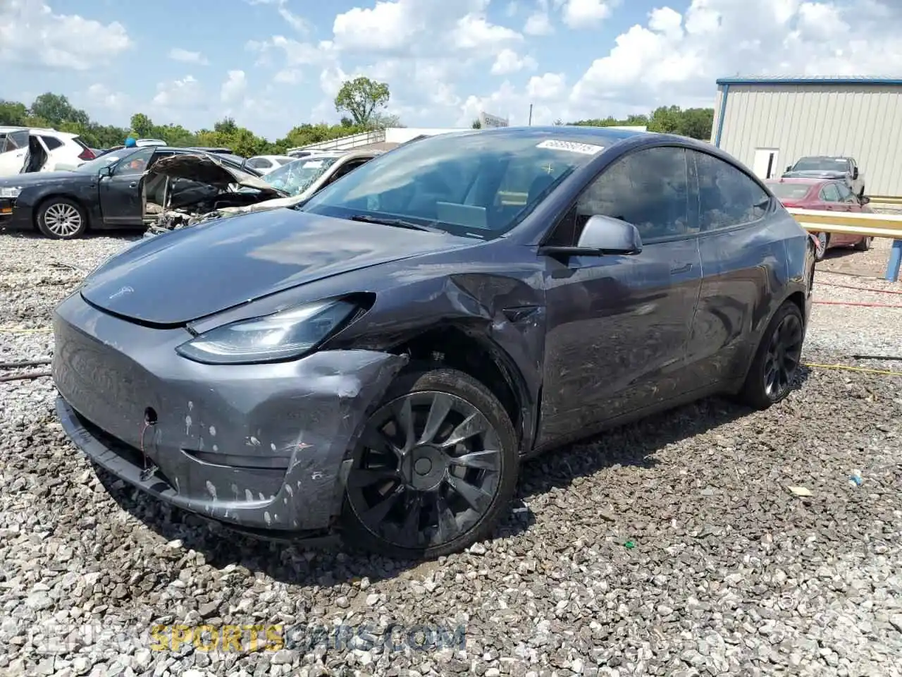 1 Photograph of a damaged car 7SAYGAEE3PF805675 TESLA MODEL Y 2023