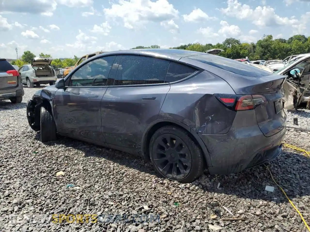 2 Photograph of a damaged car 7SAYGAEE3PF805675 TESLA MODEL Y 2023