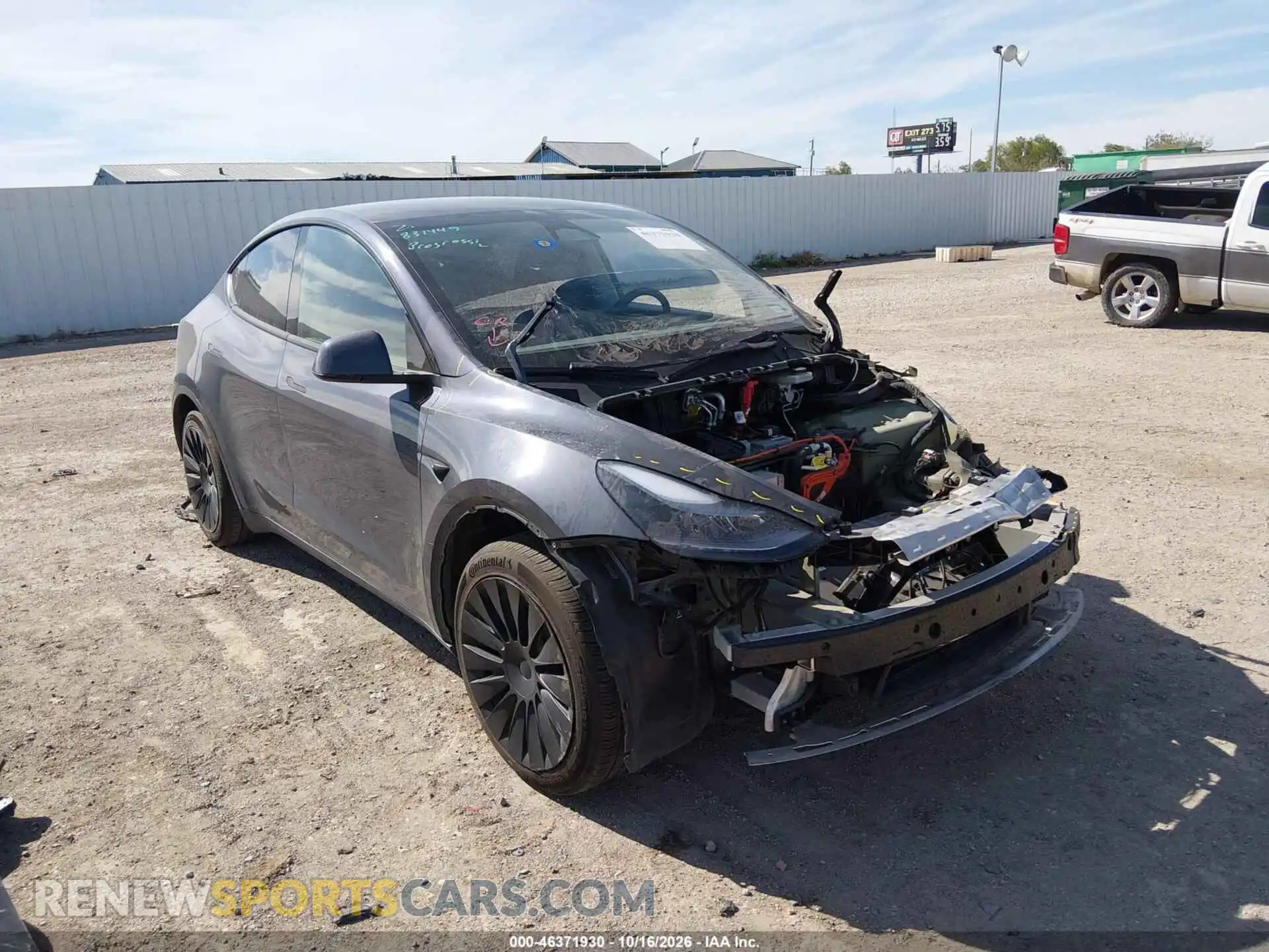 1 Photograph of a damaged car 7SAYGAEE3PF831449 TESLA MODEL Y 2023
