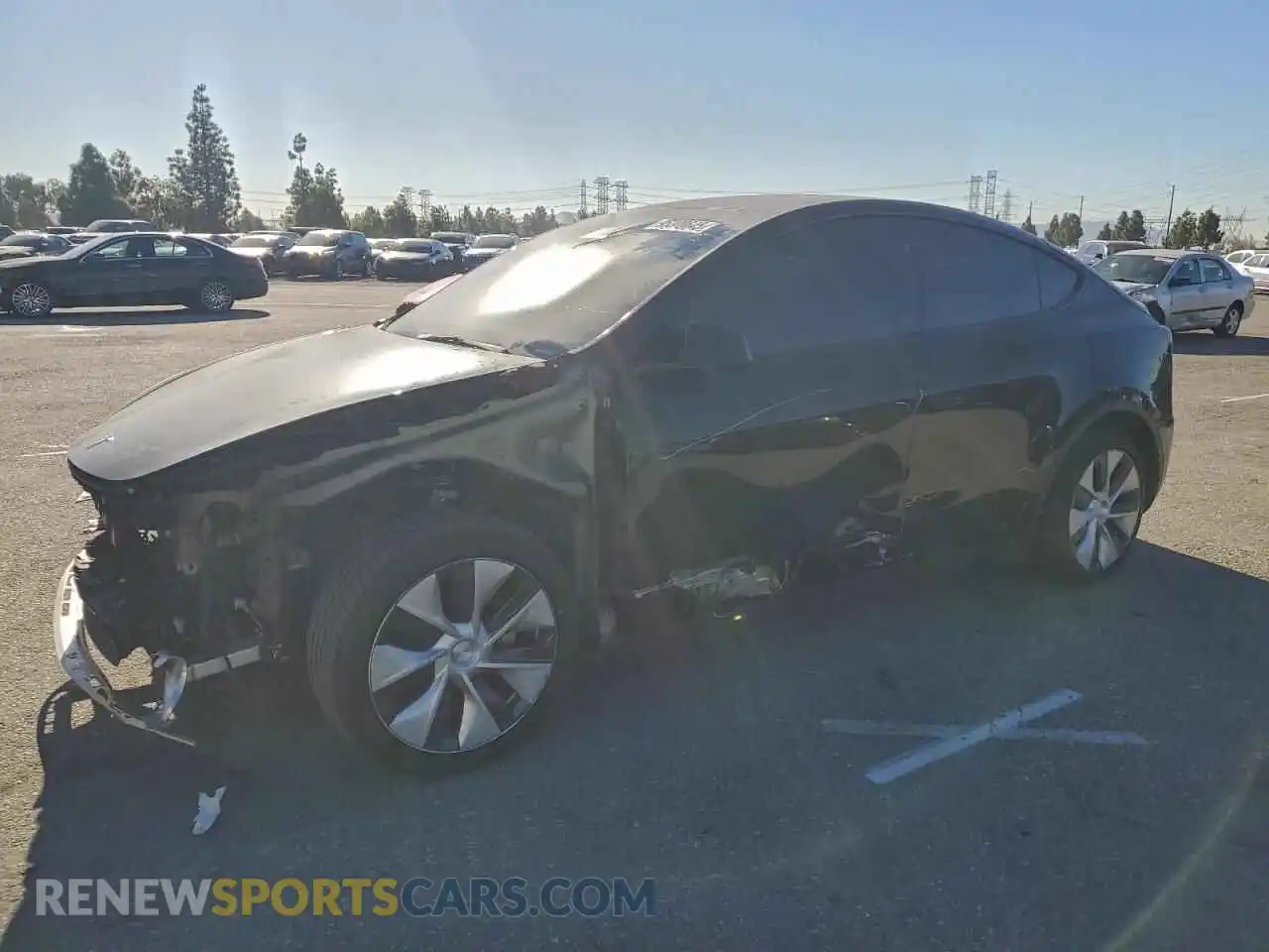 1 Photograph of a damaged car 7SAYGAEE3PF882143 TESLA MODEL Y 2023