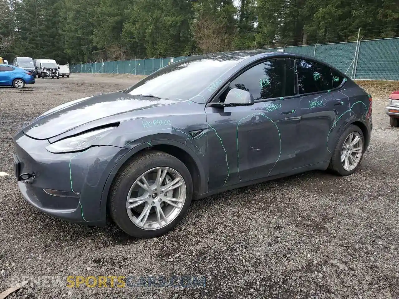 1 Photograph of a damaged car 7SAYGAEE3PF910443 TESLA MODEL Y 2023