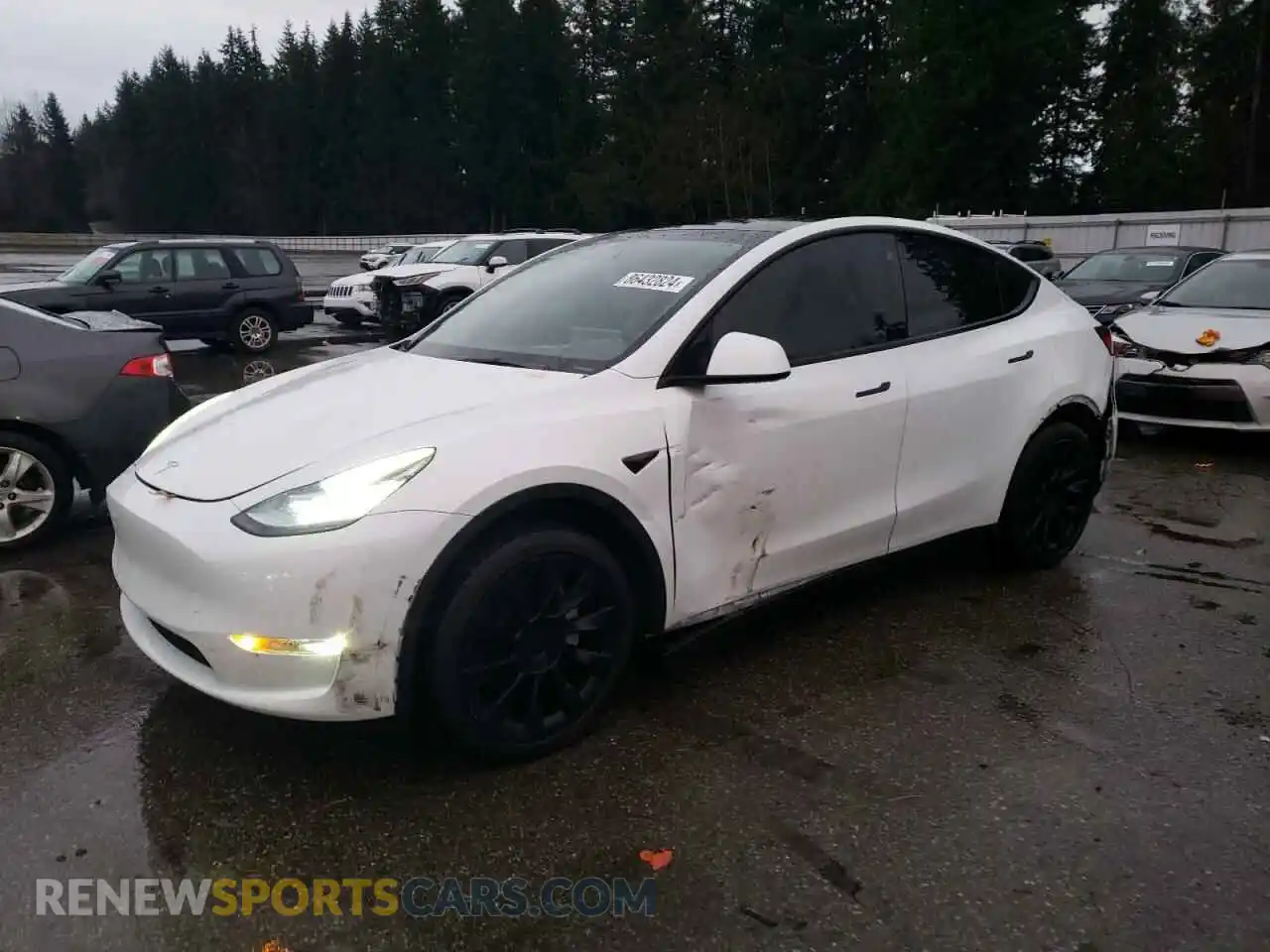 1 Photograph of a damaged car 7SAYGAEE4PF599993 TESLA MODEL Y 2023