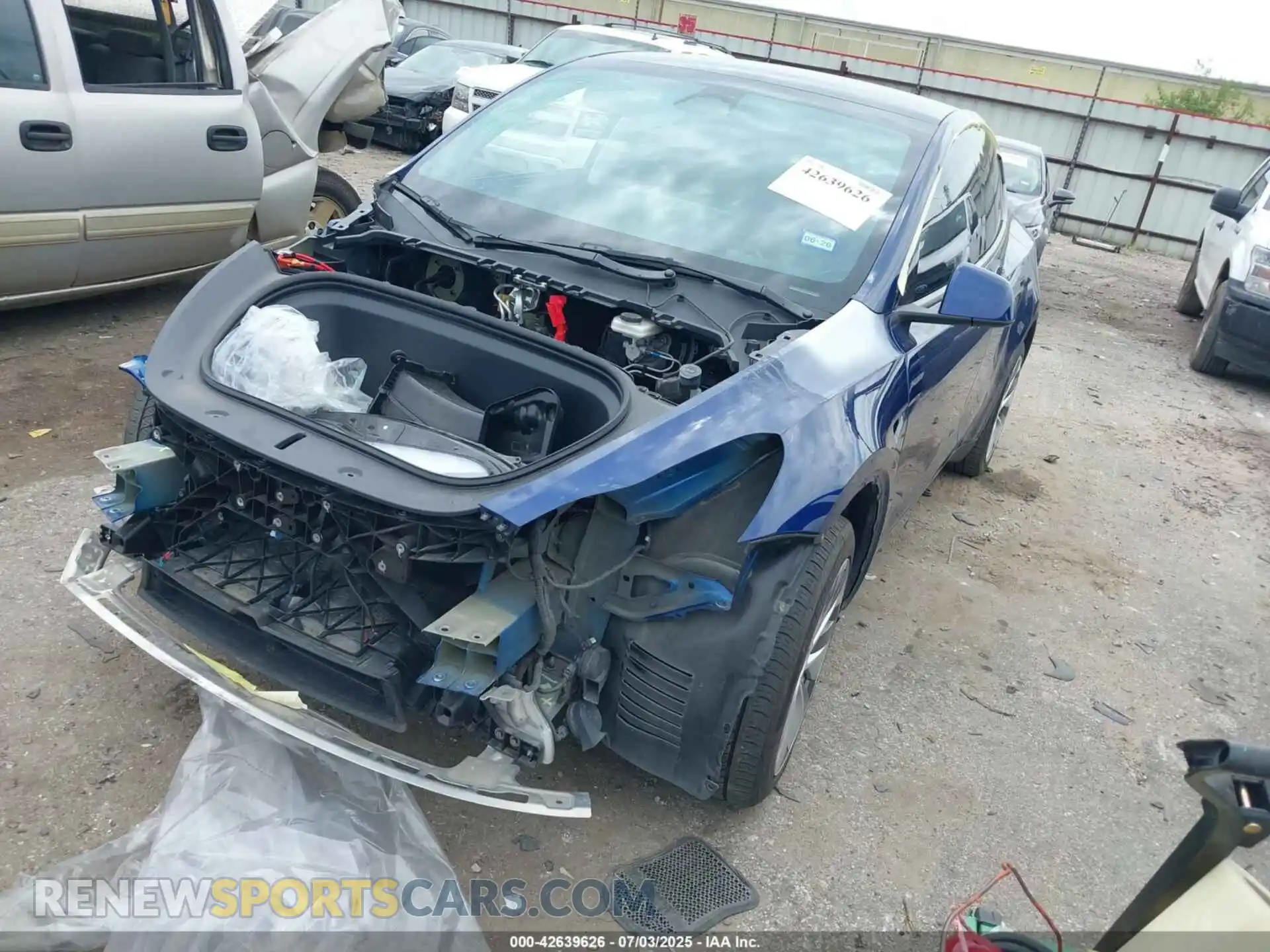 2 Photograph of a damaged car 7SAYGAEE4PF757734 TESLA MODEL Y 2023