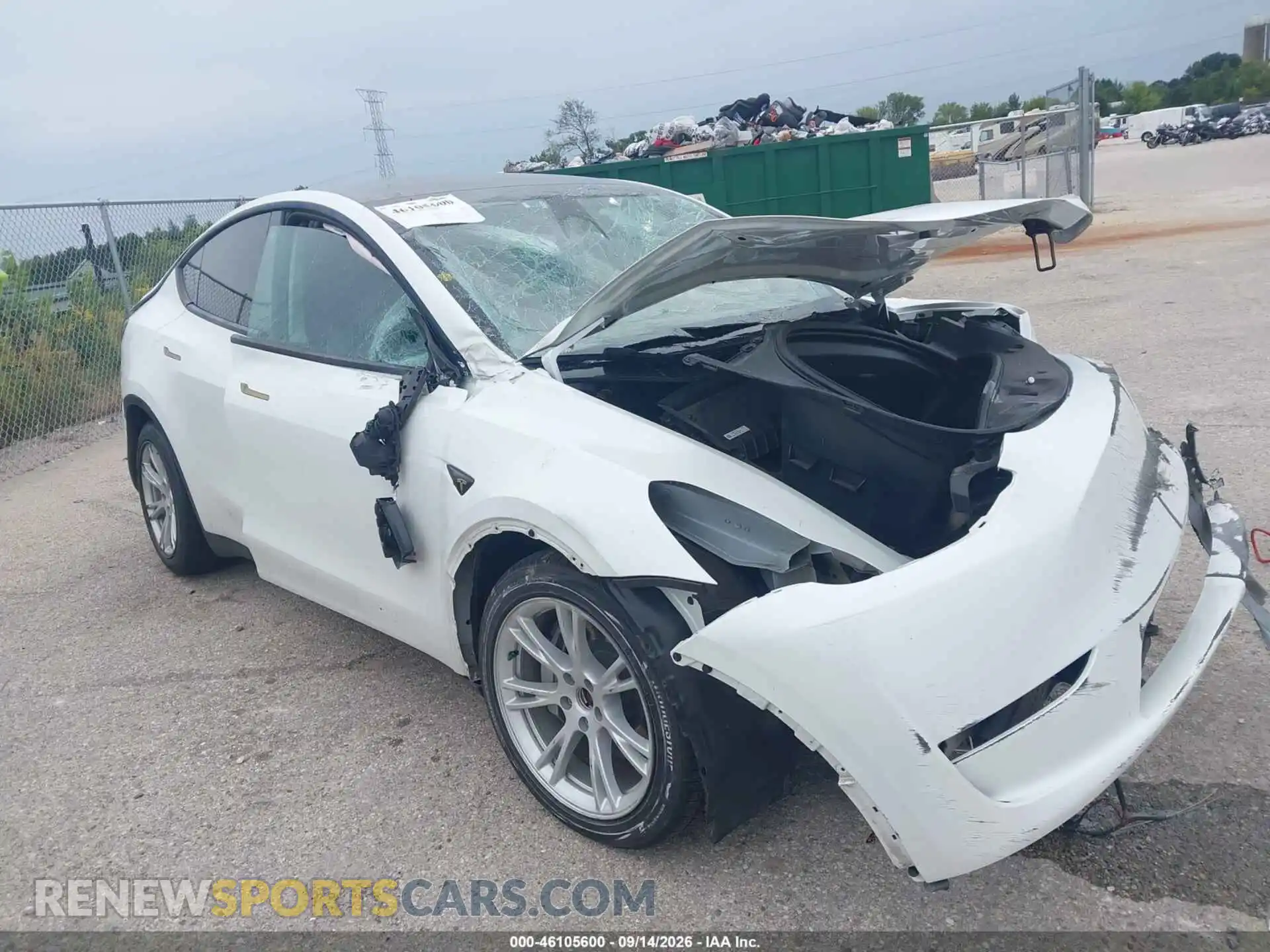 1 Photograph of a damaged car 7SAYGAEE4PF762514 TESLA MODEL Y 2023