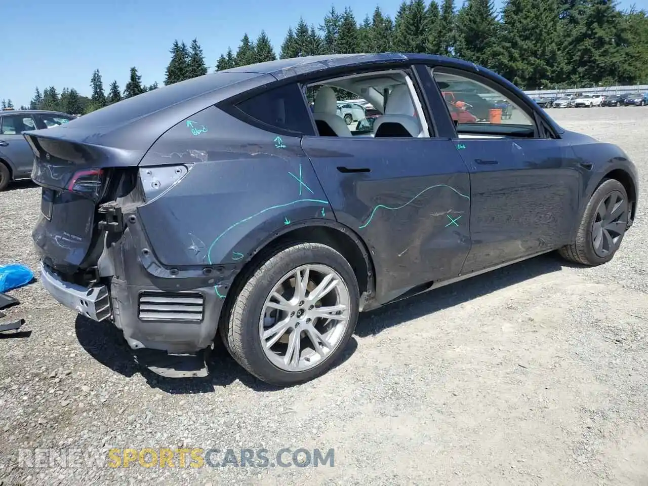 3 Photograph of a damaged car 7SAYGAEE4PF800324 TESLA MODEL Y 2023