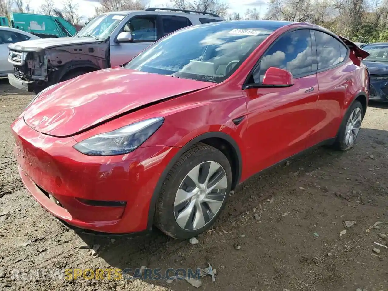 1 Фотография поврежденного автомобиля 7SAYGAEE5PF757631 TESLA MODEL Y 2023