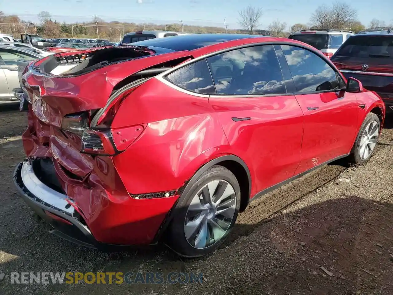 3 Фотография поврежденного автомобиля 7SAYGAEE5PF757631 TESLA MODEL Y 2023