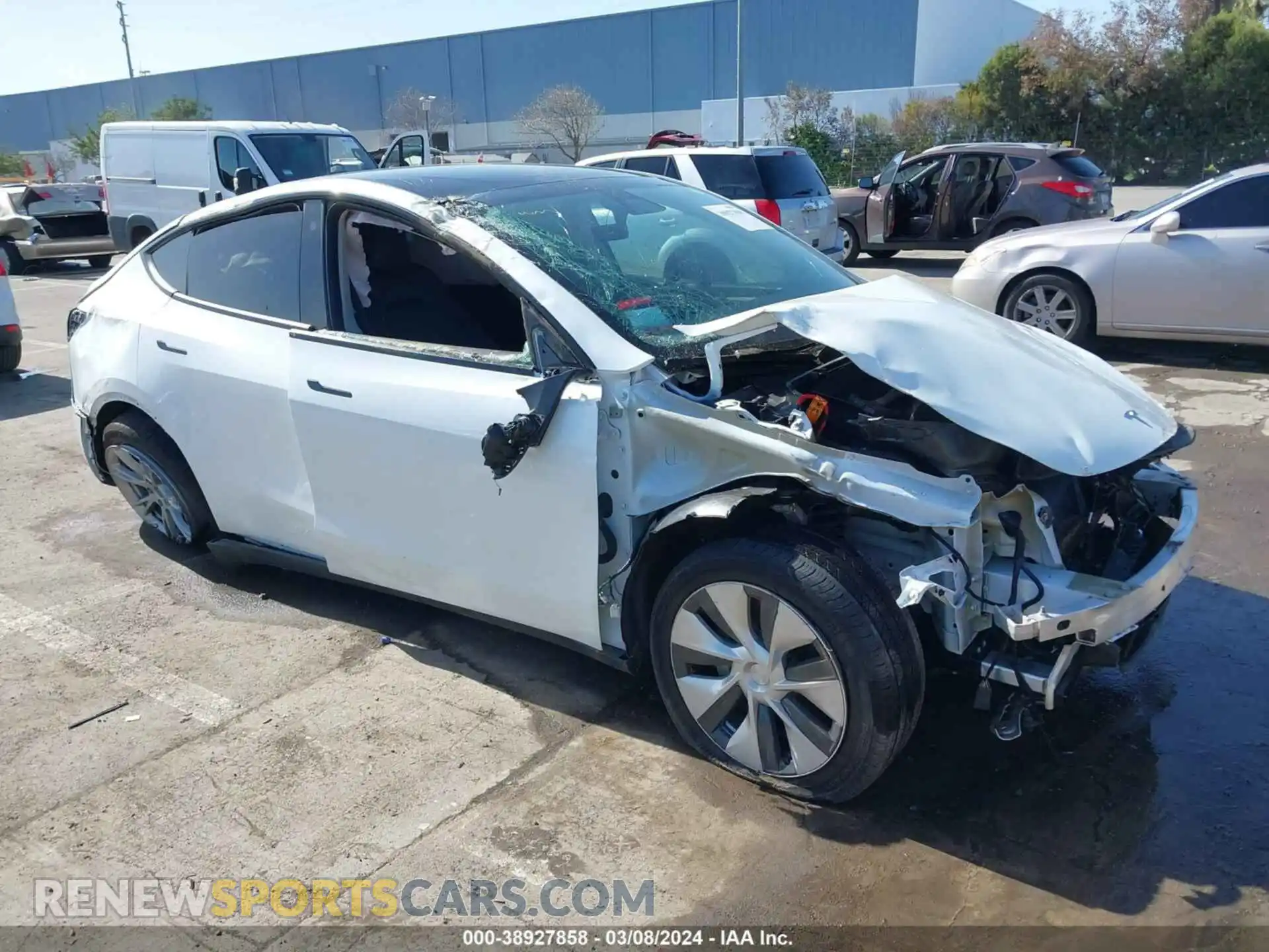1 Фотография поврежденного автомобиля 7SAYGAEE6PF627972 TESLA MODEL Y 2023