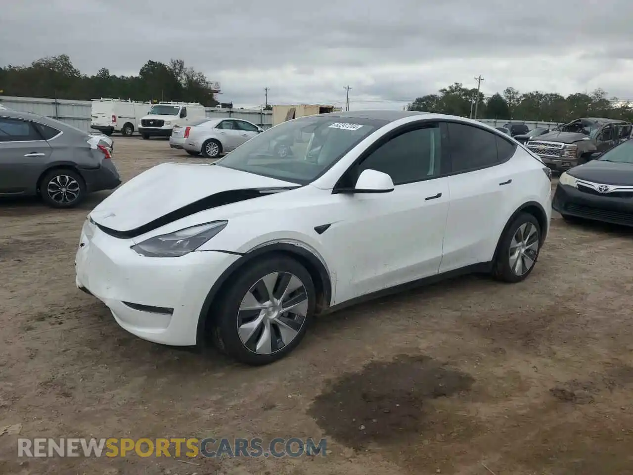1 Photograph of a damaged car 7SAYGAEE6PF801961 TESLA MODEL Y 2023