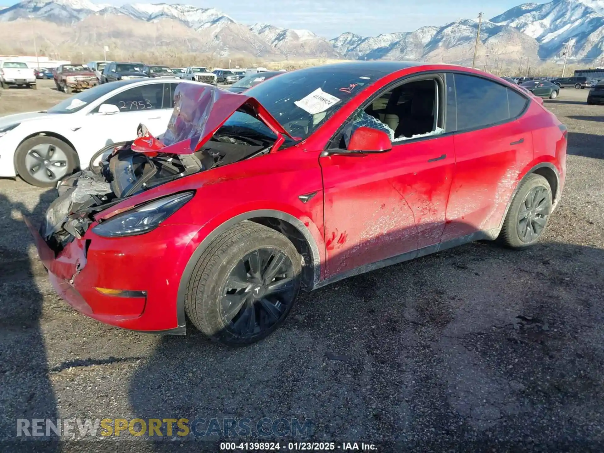 2 Photograph of a damaged car 7SAYGAEE6PF831199 TESLA MODEL Y 2023