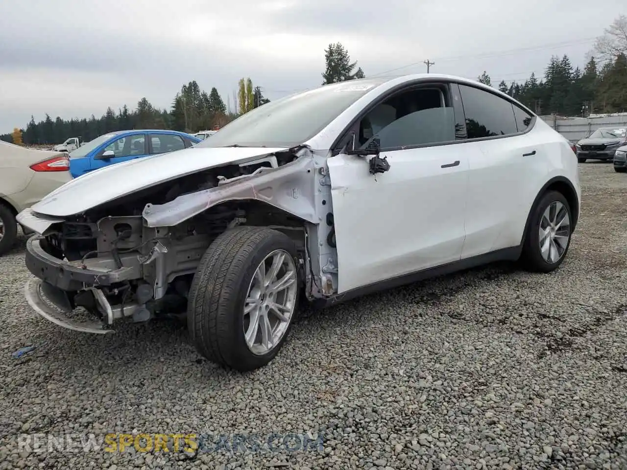 1 Photograph of a damaged car 7SAYGAEE6PF835172 TESLA MODEL Y 2023