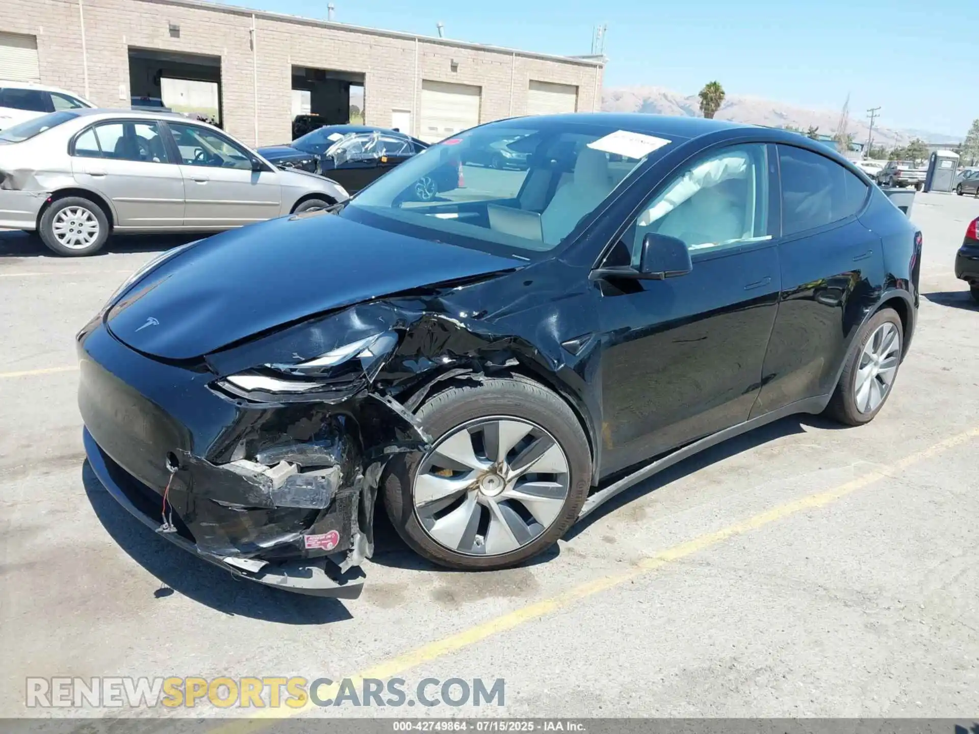 2 Photograph of a damaged car 7SAYGAEE6PF846818 TESLA MODEL Y 2023