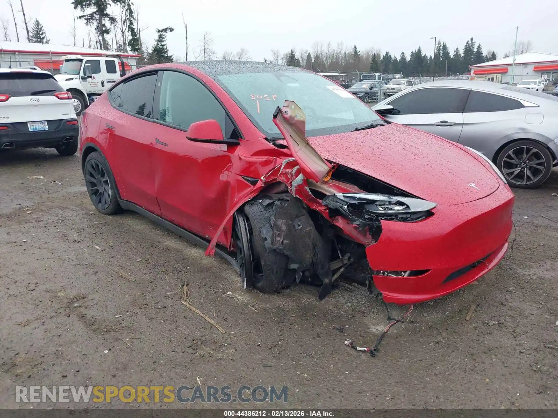 1 Photograph of a damaged car 7SAYGAEE6PF876871 TESLA MODEL Y 2023