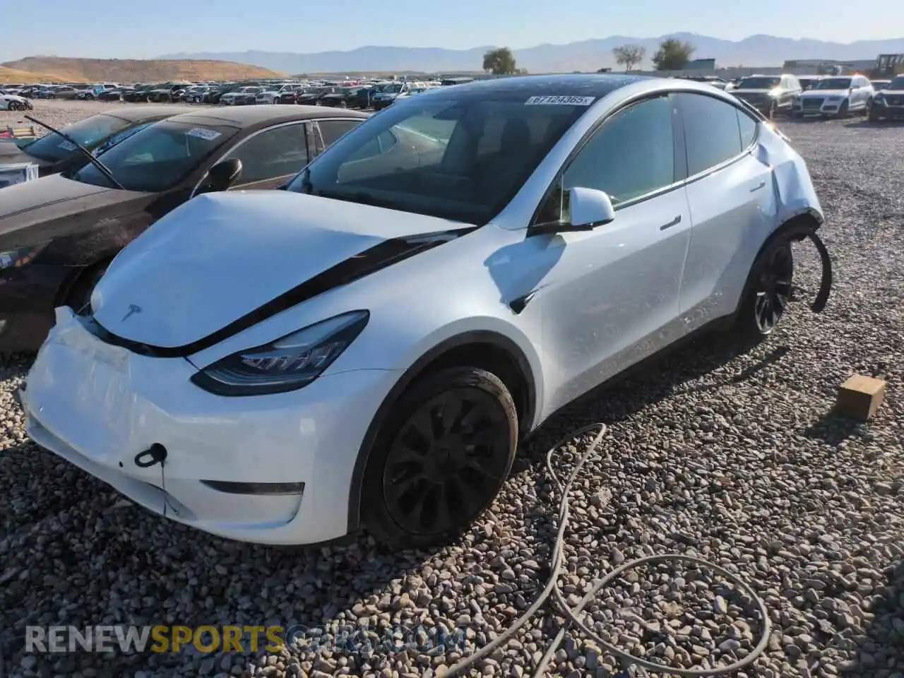 1 Photograph of a damaged car 7SAYGAEE7PF584467 TESLA MODEL Y 2023