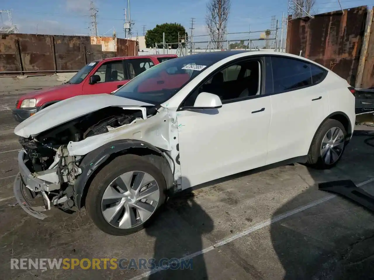 1 Photograph of a damaged car 7SAYGAEE7PF619170 TESLA MODEL Y 2023