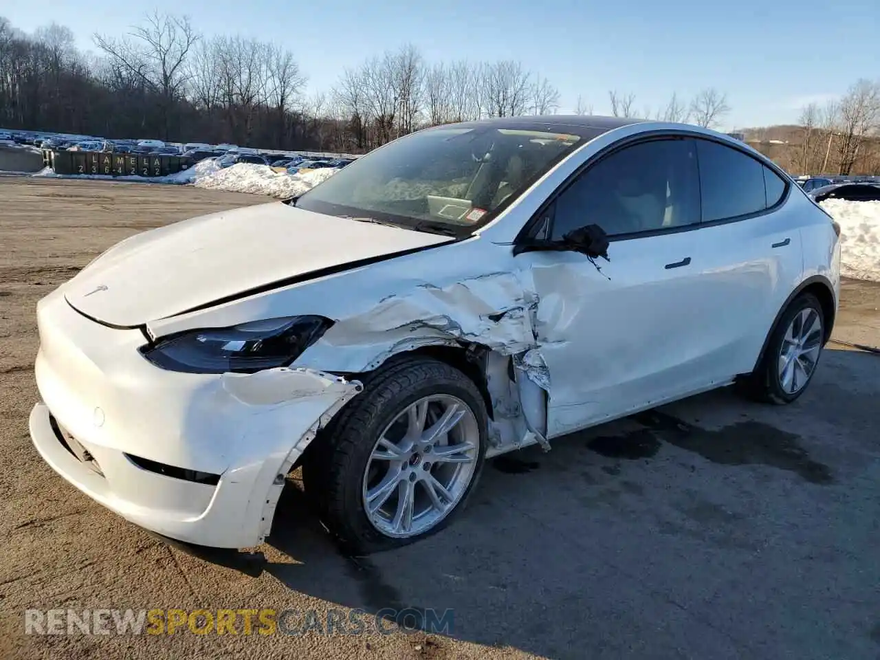 1 Photograph of a damaged car 7SAYGAEE7PF689574 TESLA MODEL Y 2023