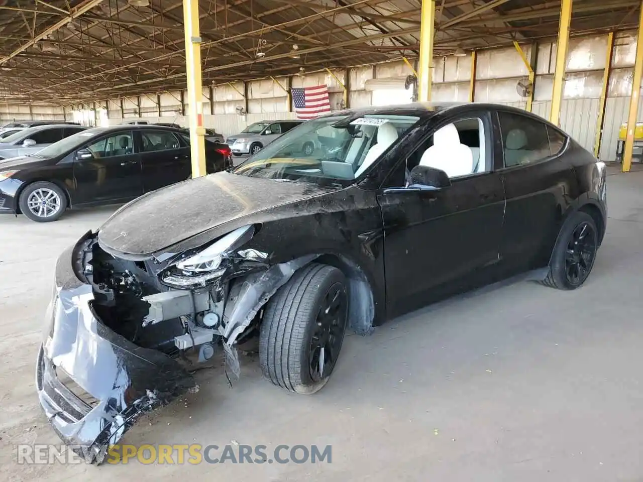 1 Photograph of a damaged car 7SAYGAEE7PF813665 TESLA MODEL Y 2023
