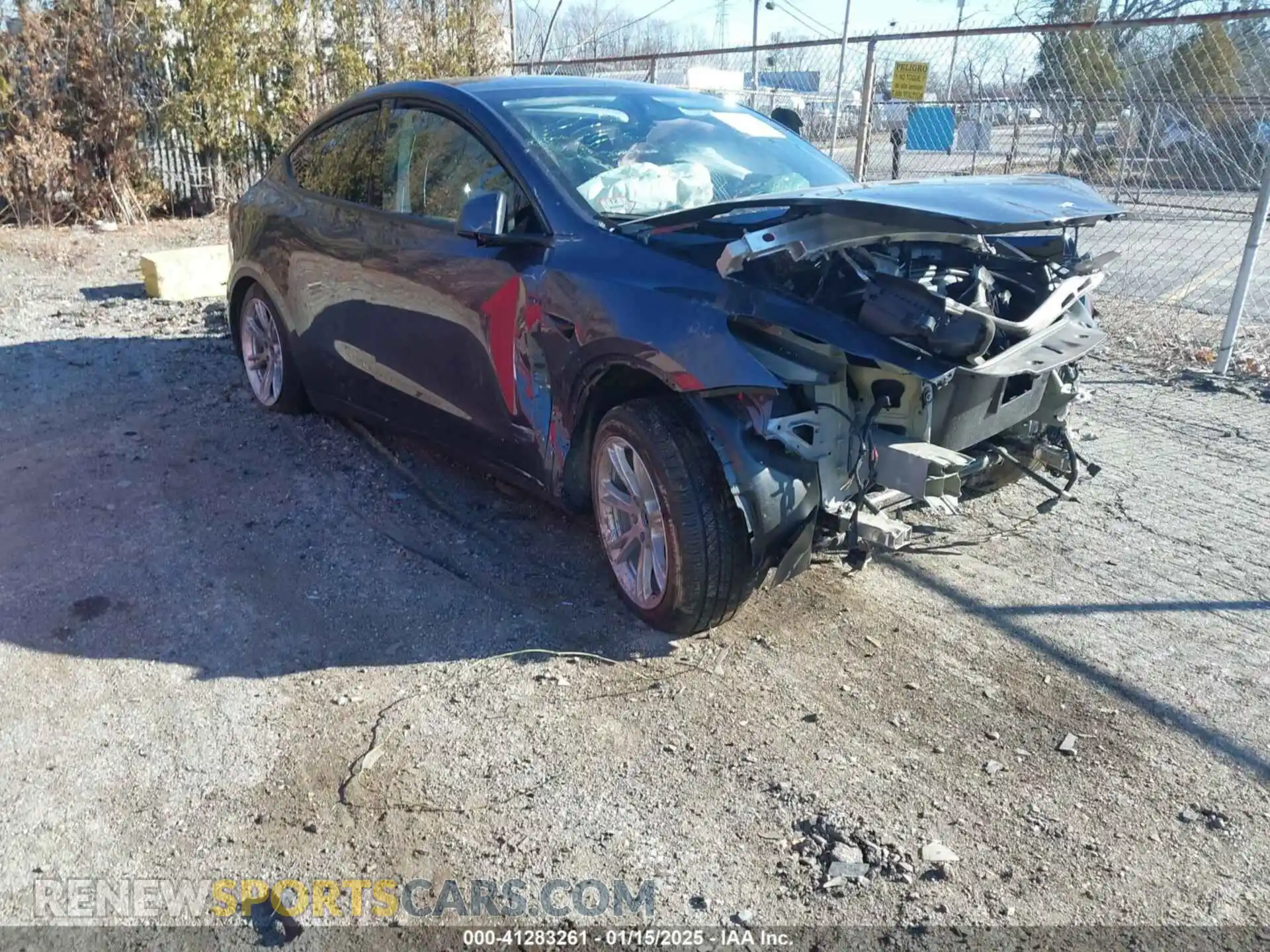1 Photograph of a damaged car 7SAYGAEE7PF926872 TESLA MODEL Y 2023