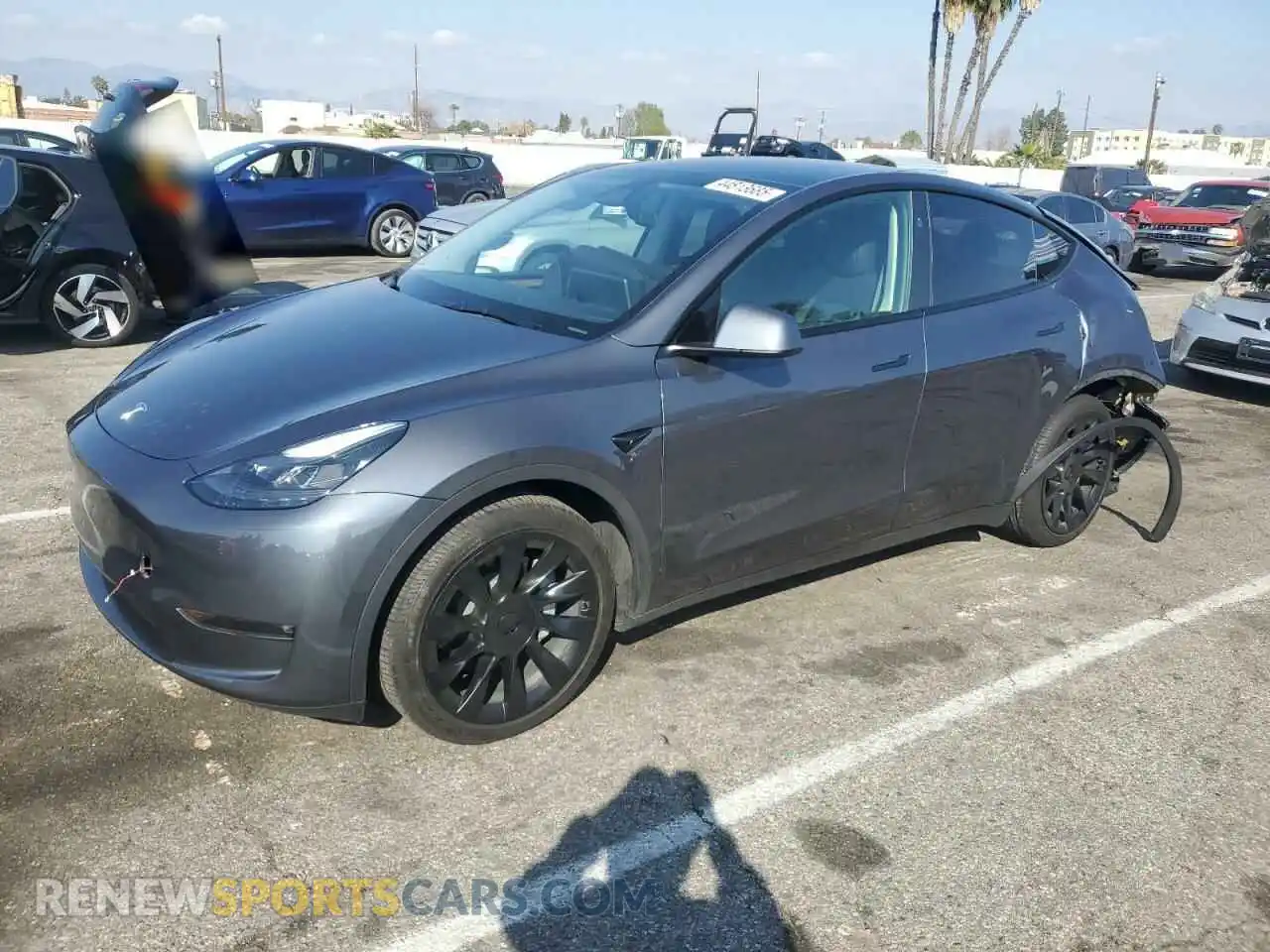 1 Photograph of a damaged car 7SAYGAEE7PF957507 TESLA MODEL Y 2023