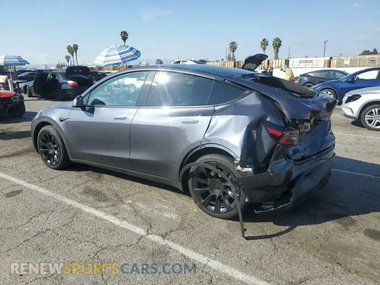 2 Photograph of a damaged car 7SAYGAEE7PF957507 TESLA MODEL Y 2023