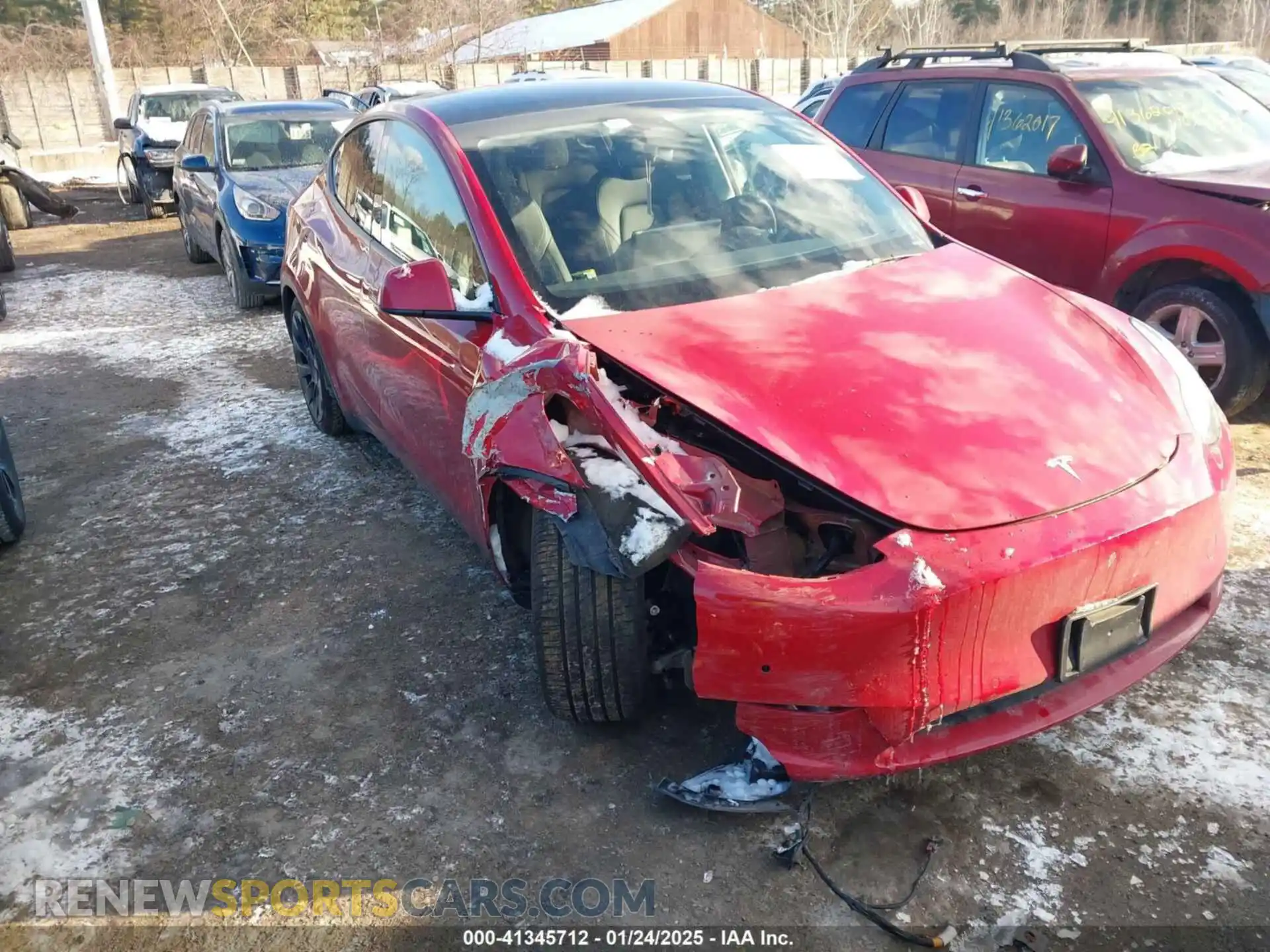 1 Photograph of a damaged car 7SAYGAEE8PF587474 TESLA MODEL Y 2023