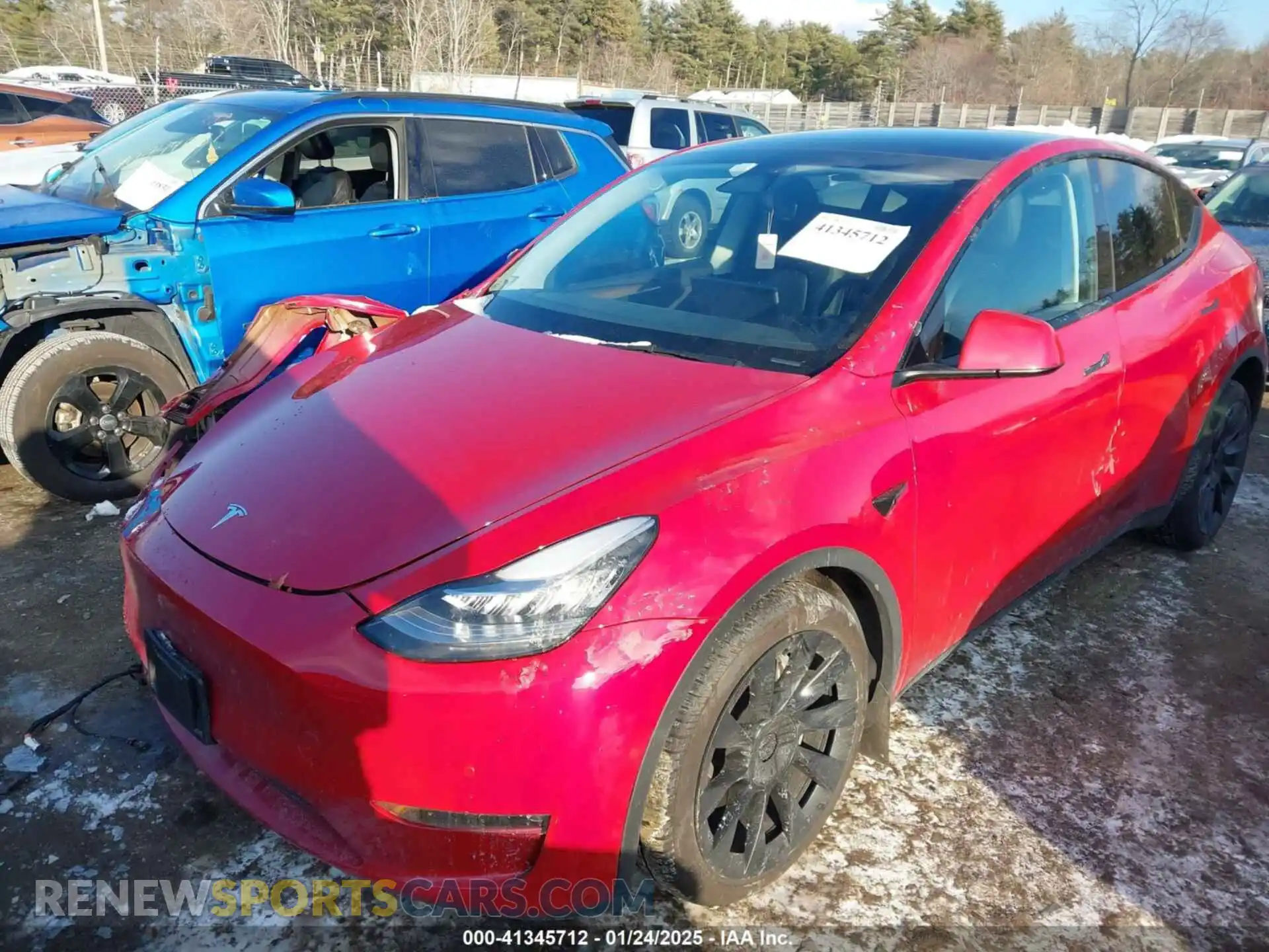 2 Photograph of a damaged car 7SAYGAEE8PF587474 TESLA MODEL Y 2023