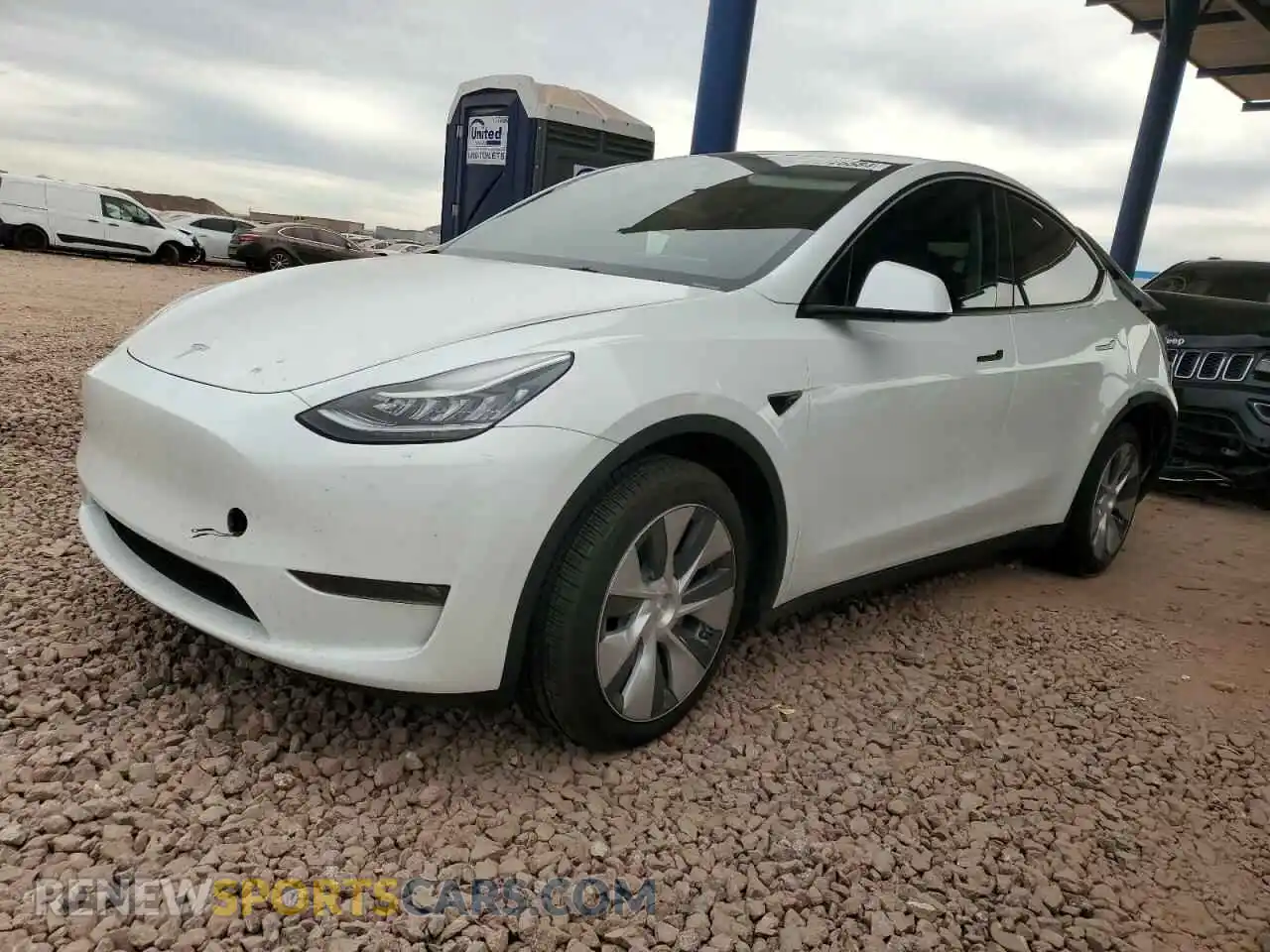 1 Photograph of a damaged car 7SAYGAEE8PF615709 TESLA MODEL Y 2023