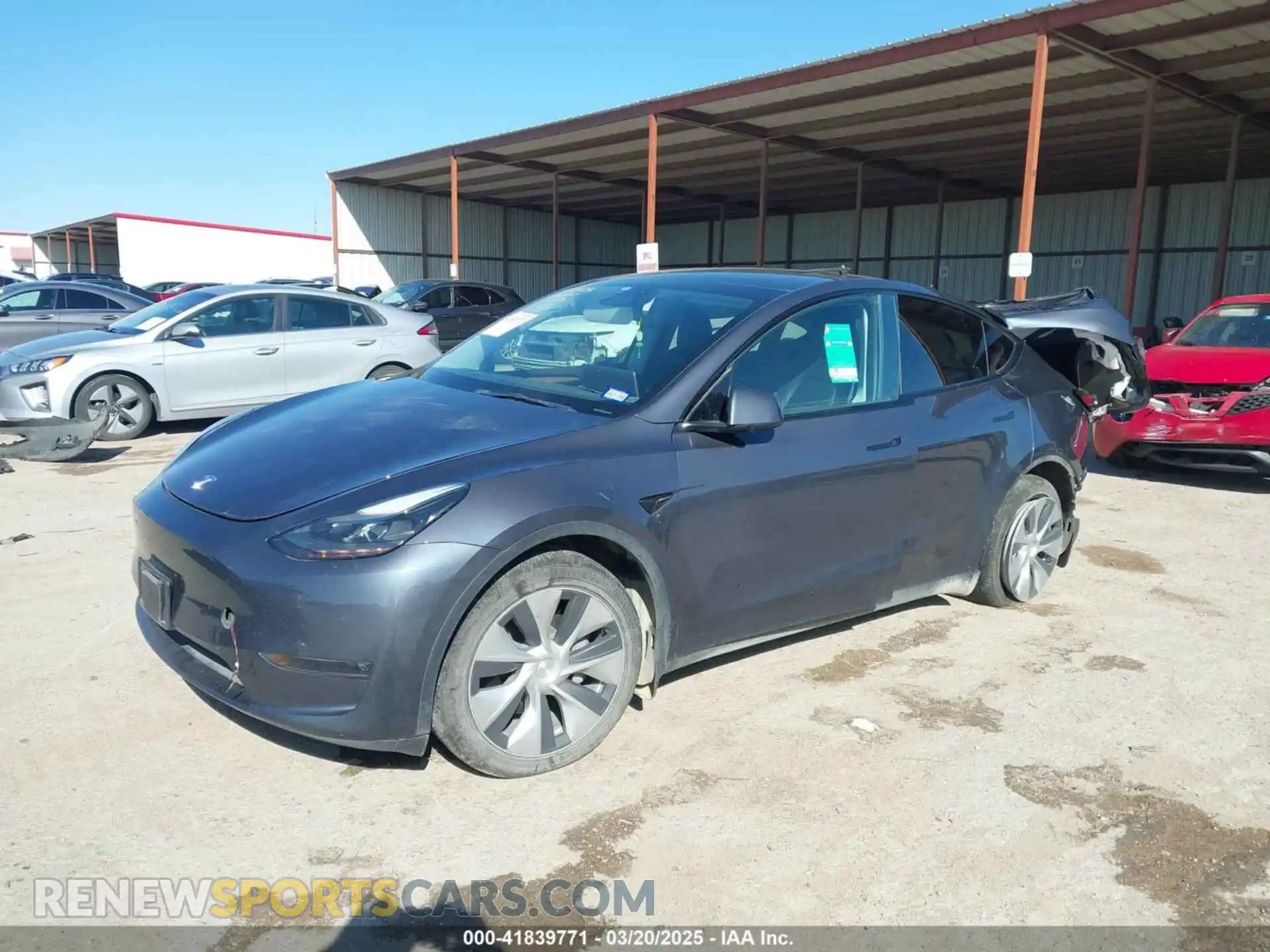 2 Photograph of a damaged car 7SAYGAEE8PF667728 TESLA MODEL Y 2023