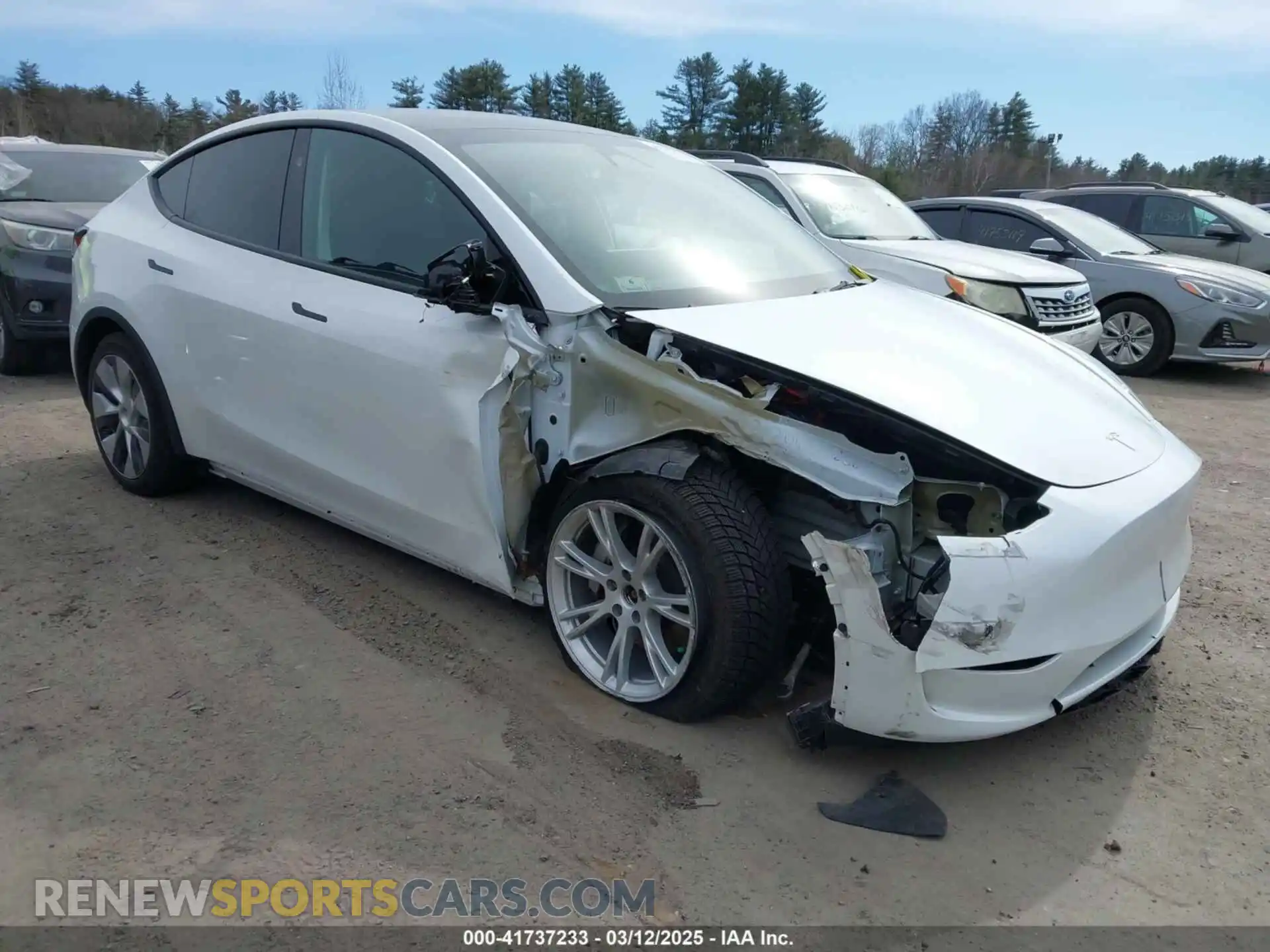 1 Photograph of a damaged car 7SAYGAEE8PF792969 TESLA MODEL Y 2023