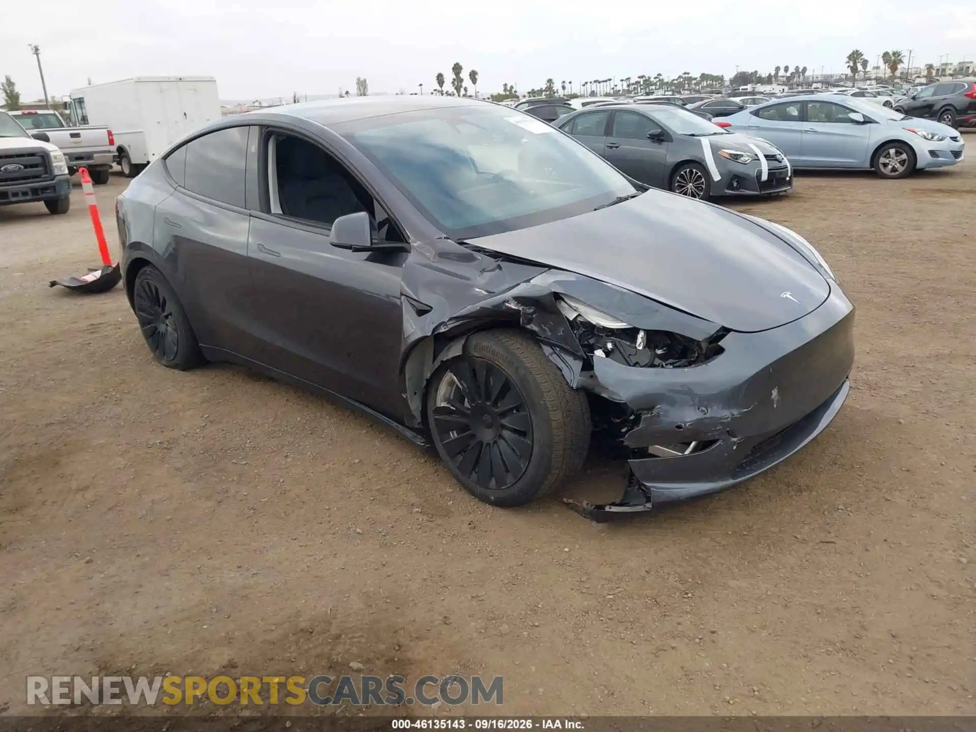 1 Photograph of a damaged car 7SAYGAEE8PF842592 TESLA MODEL Y 2023
