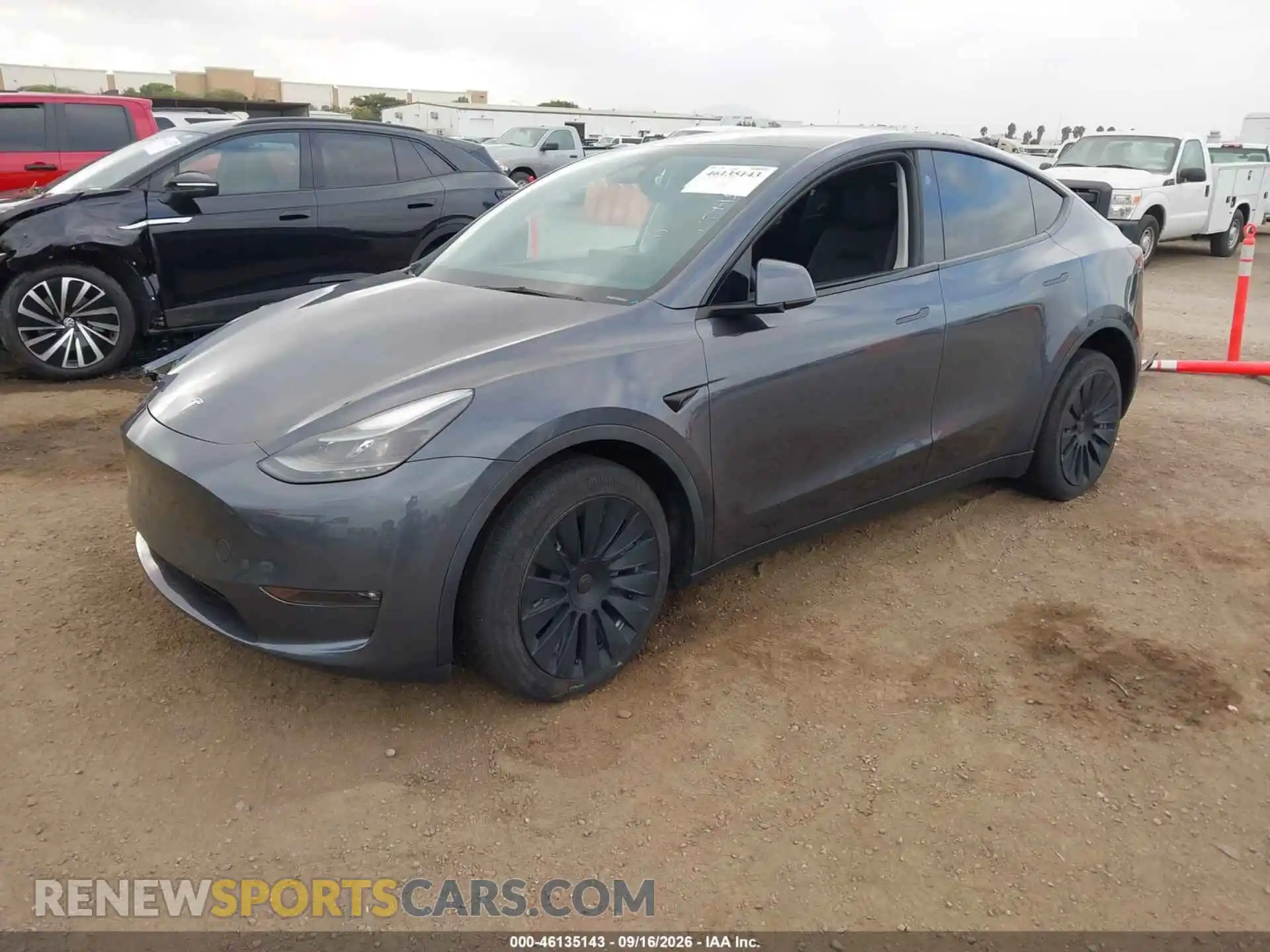 2 Photograph of a damaged car 7SAYGAEE8PF842592 TESLA MODEL Y 2023
