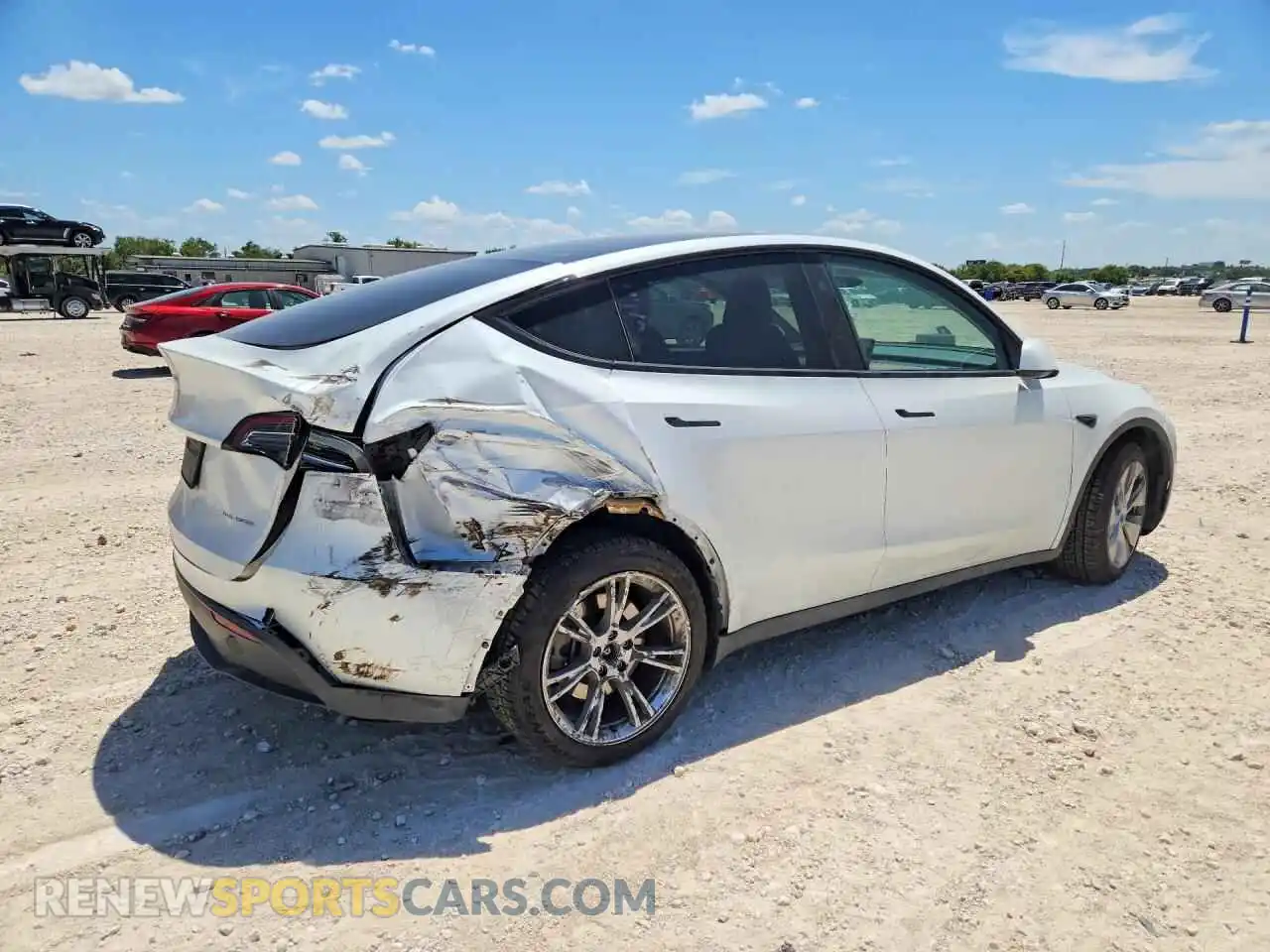 3 Фотография поврежденного автомобиля 7SAYGAEE8PF916786 TESLA MODEL Y 2023