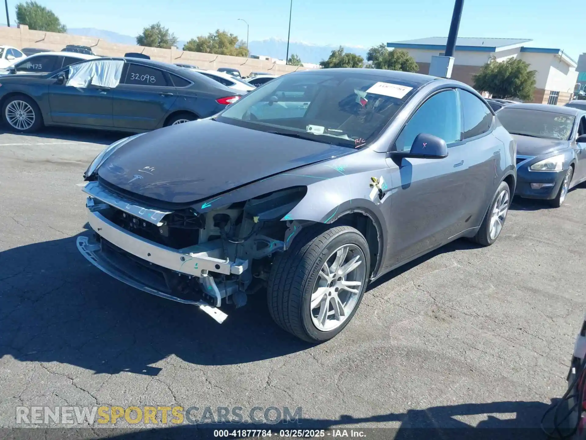 2 Photograph of a damaged car 7SAYGAEE8PF976969 TESLA MODEL Y 2023