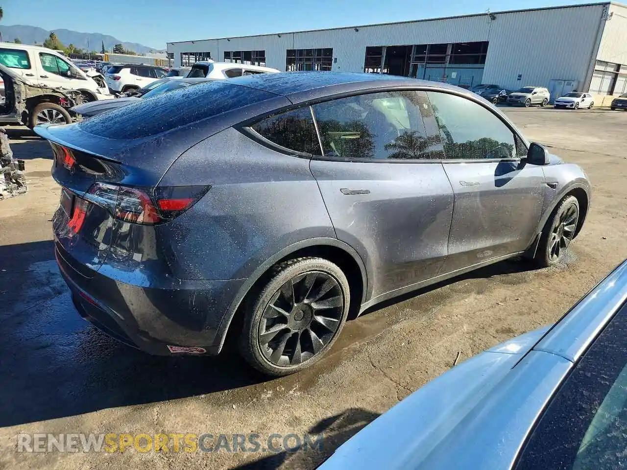 3 fotografías del automóvil dañado 7SAYGAEE9PF713860 TESLA MODEL Y 2023