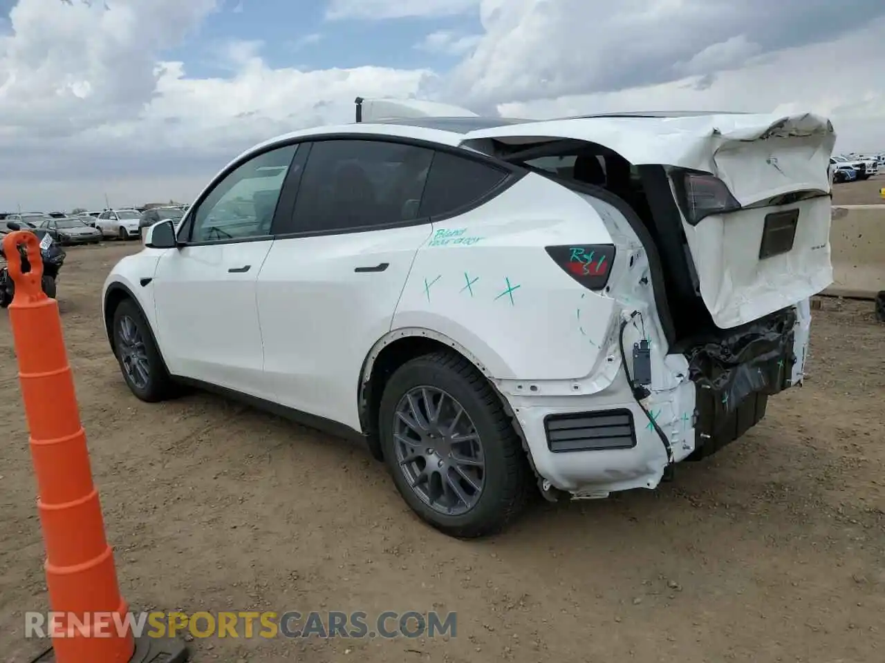 2 Photograph of a damaged car 7SAYGAEE9PF930700 TESLA MODEL Y 2023