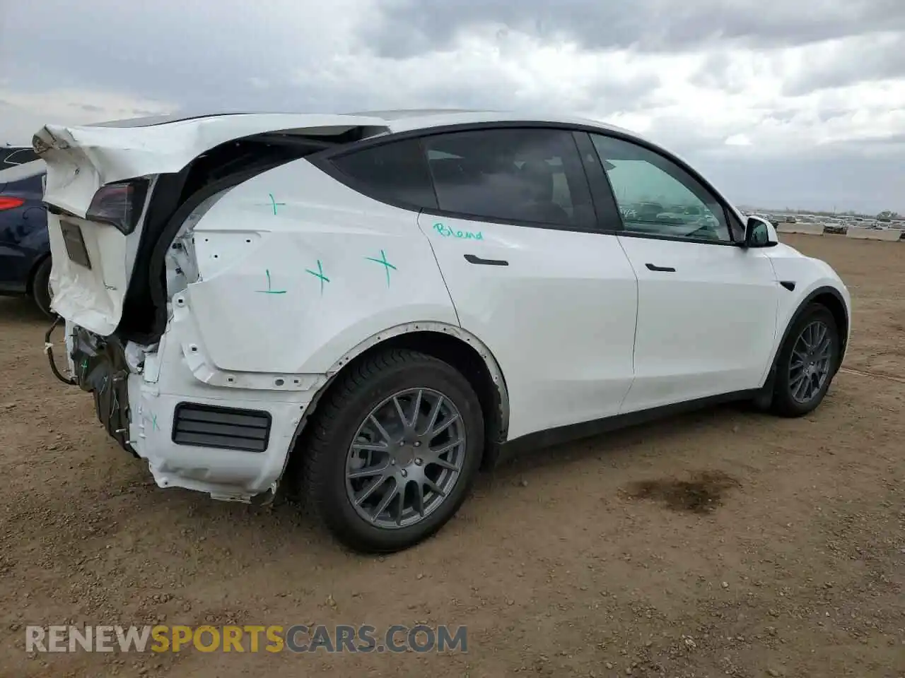 3 Photograph of a damaged car 7SAYGAEE9PF930700 TESLA MODEL Y 2023