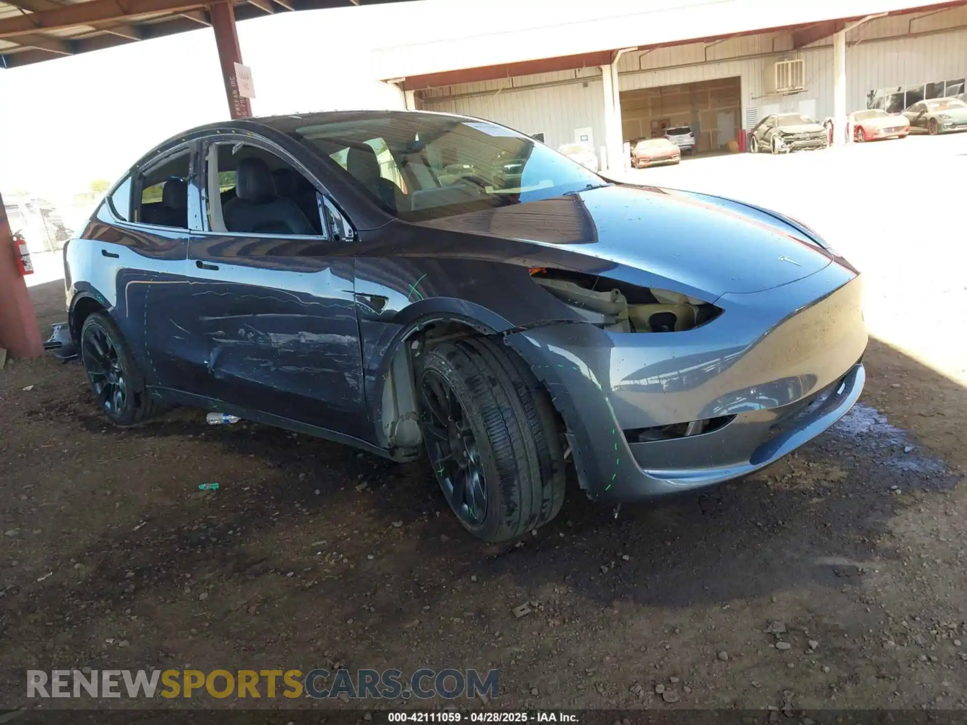 1 Photograph of a damaged car 7SAYGAEEXPF618174 TESLA MODEL Y 2023