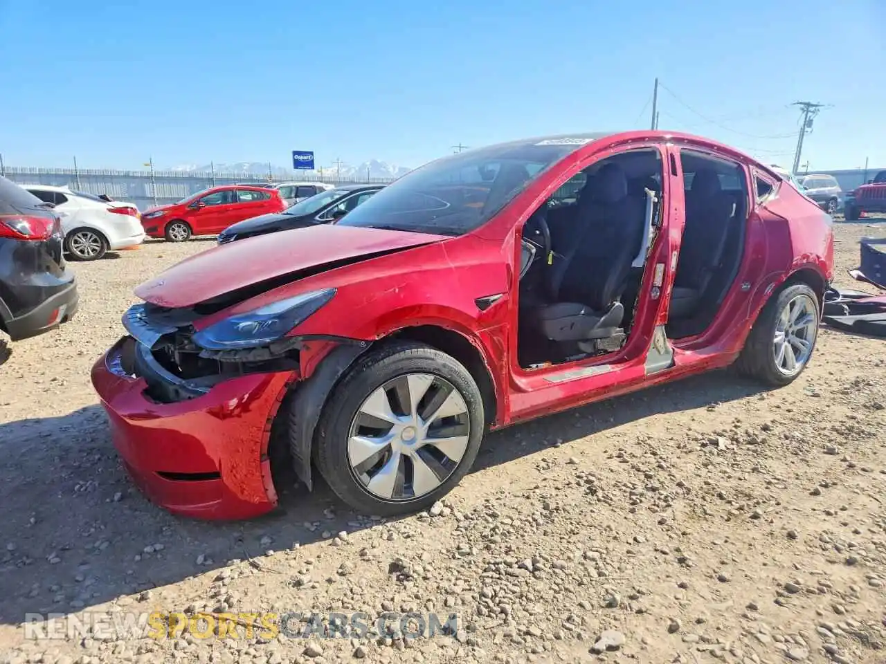 1 Photograph of a damaged car 7SAYGAEEXPF631586 TESLA MODEL Y 2023