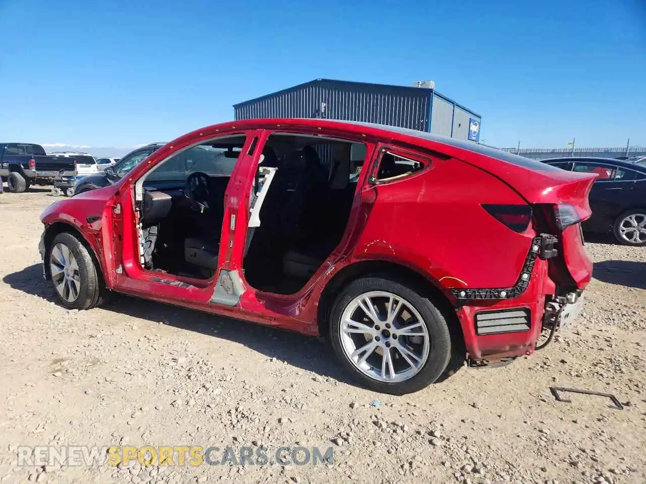 2 Photograph of a damaged car 7SAYGAEEXPF631586 TESLA MODEL Y 2023