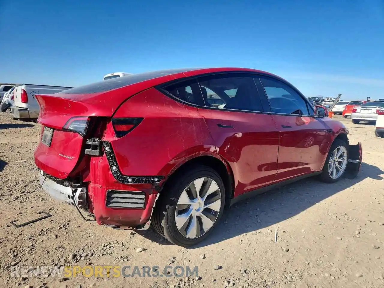 3 Photograph of a damaged car 7SAYGAEEXPF631586 TESLA MODEL Y 2023
