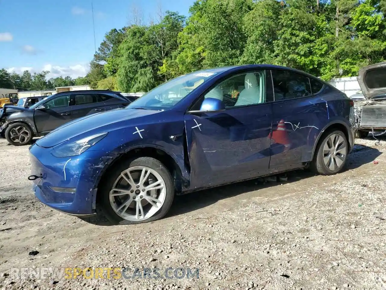 1 Photograph of a damaged car 7SAYGAEEXPF646783 TESLA MODEL Y 2023