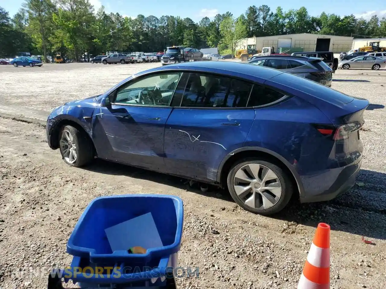 2 Photograph of a damaged car 7SAYGAEEXPF646783 TESLA MODEL Y 2023