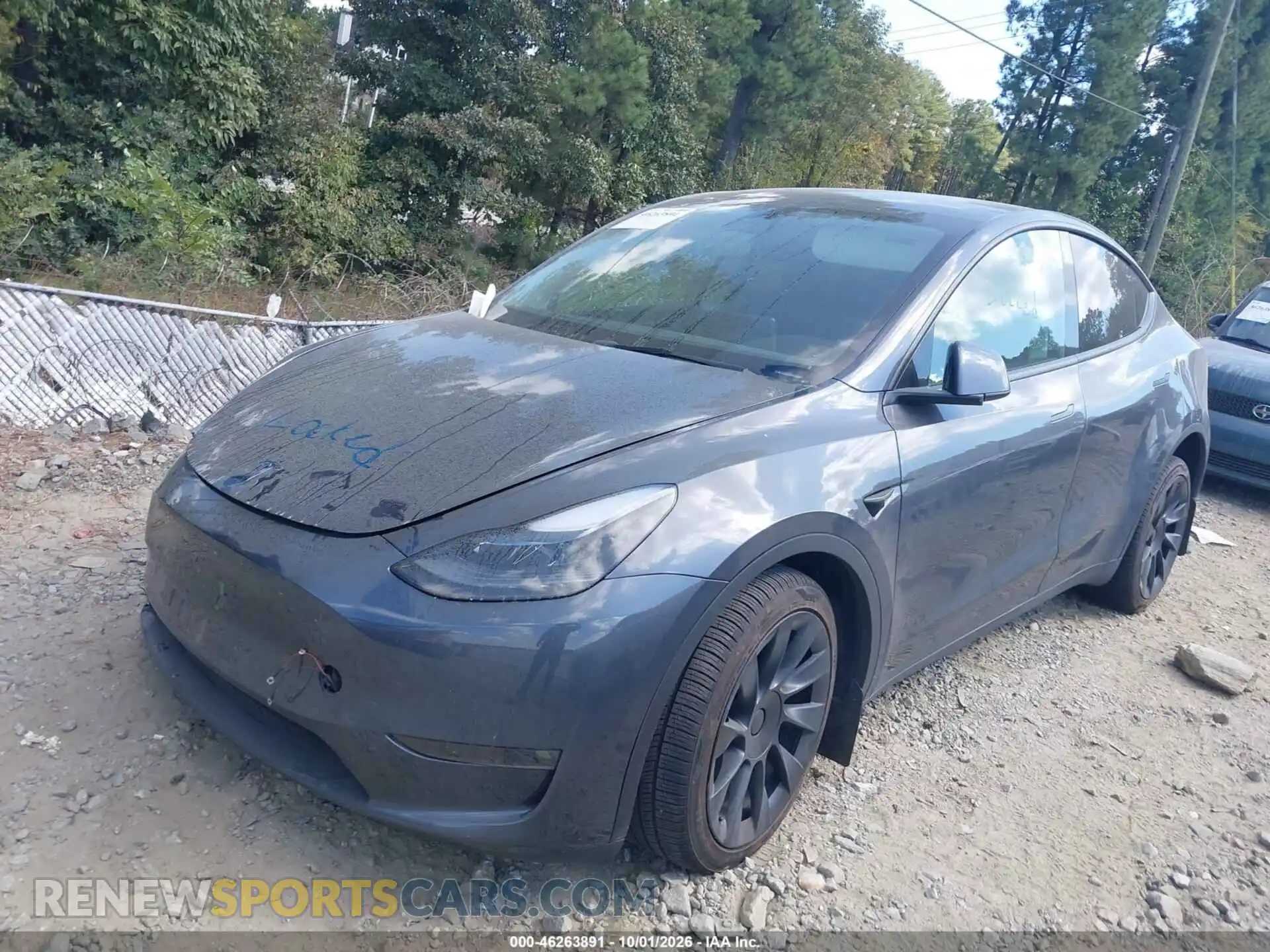 2 Photograph of a damaged car 7SAYGAEEXPF665754 TESLA MODEL Y 2023