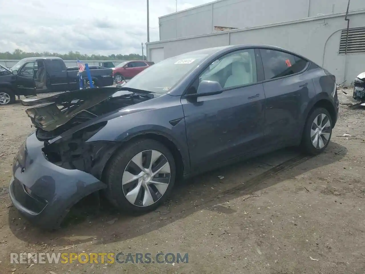 1 Photograph of a damaged car 7SAYGAEEXPF690475 TESLA MODEL Y 2023