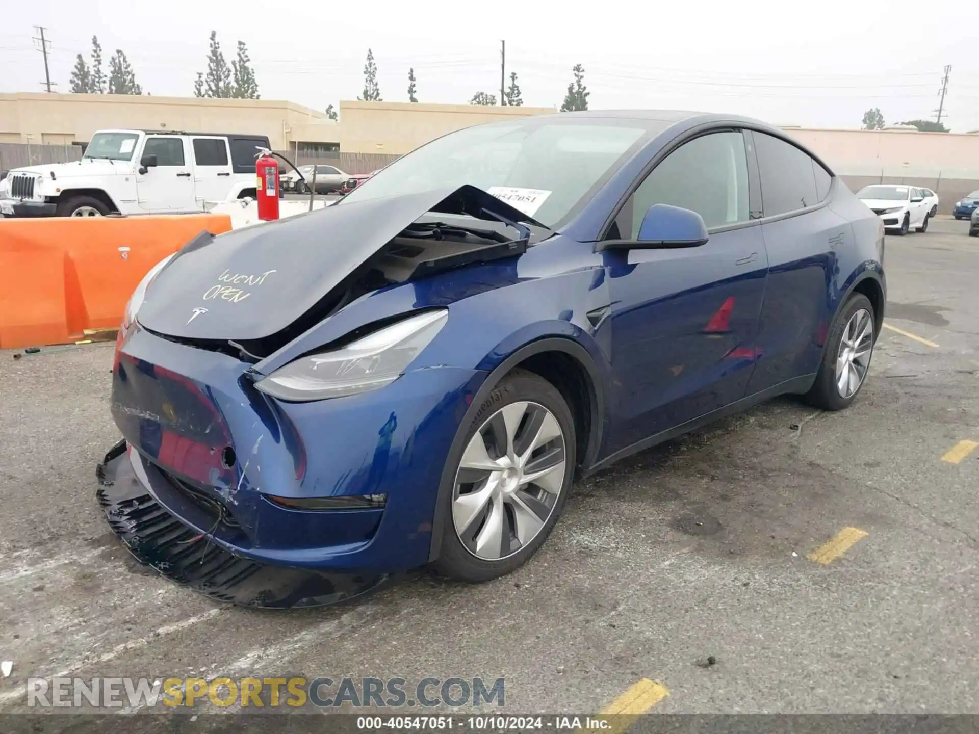 2 Photograph of a damaged car 7SAYGAEEXPF752800 TESLA MODEL Y 2023