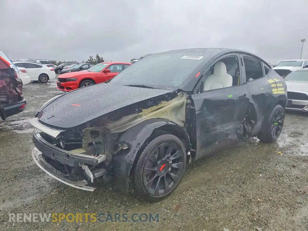 1 fotografías del automóvil dañado 7SAYGAEEXPF766406 TESLA MODEL Y 2023