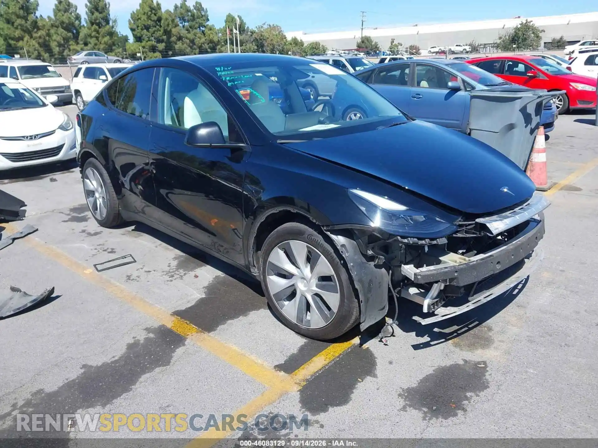 1 Photograph of a damaged car 7SAYGAEEXPF838222 TESLA MODEL Y 2023