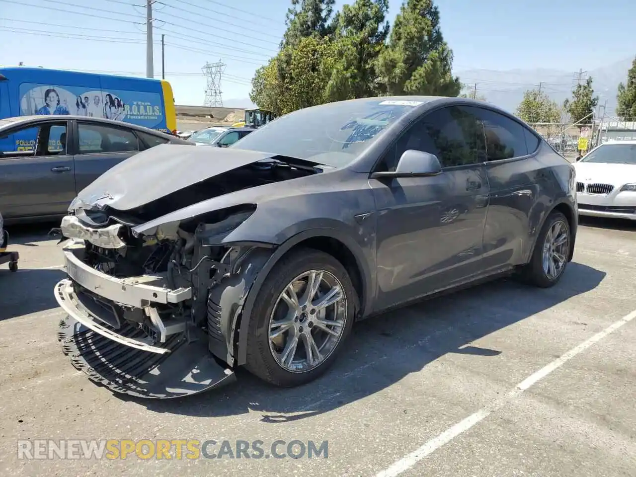 1 Photograph of a damaged car 7SAYGAEEXPF902503 TESLA MODEL Y 2023